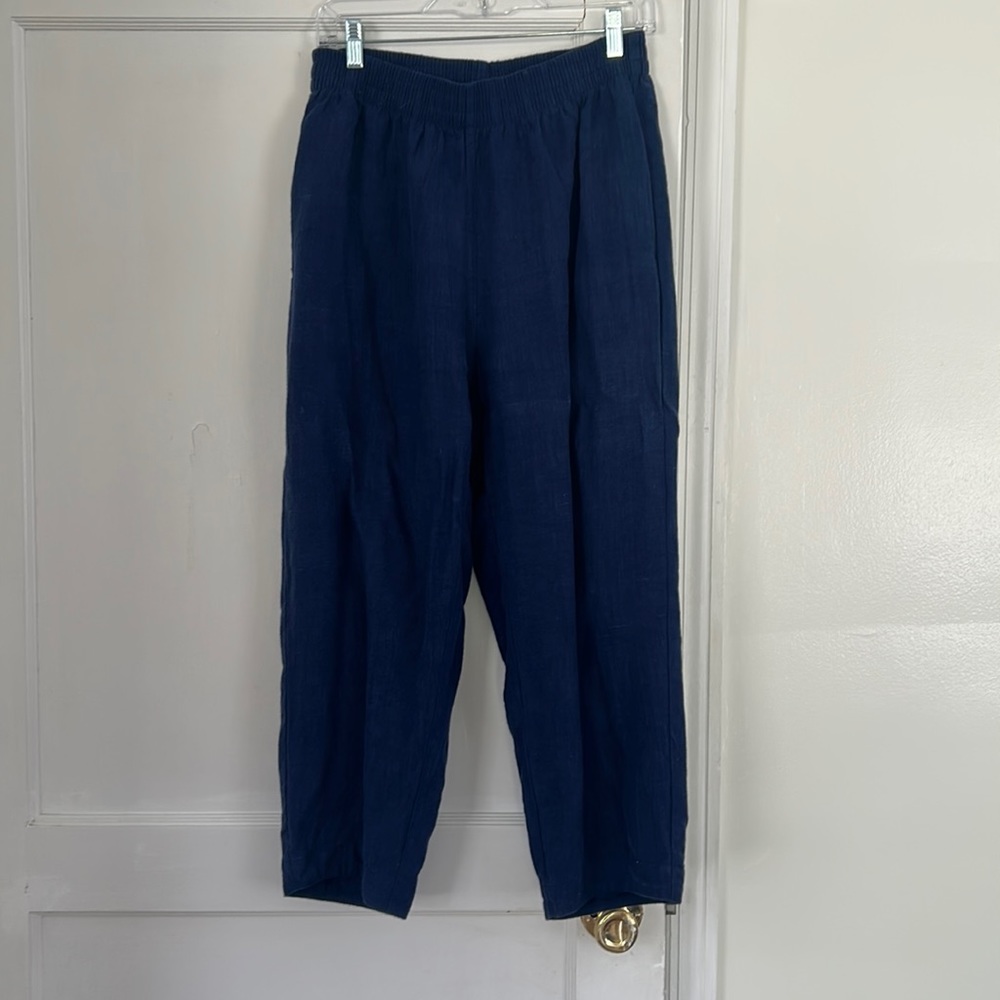 Beaton Linen Bobbi pants indigo medium